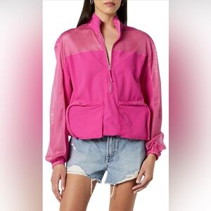 The Drop Women's Parachute Cargo Anorak with Mesh Detail Size XL